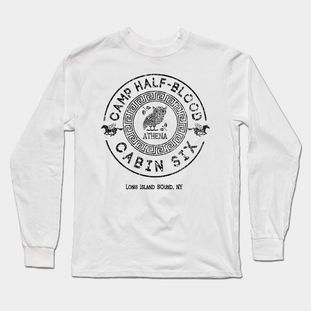 Camp Half Blood Athena - Vintage Style Long Sleeve T-Shirt by Cave Clan